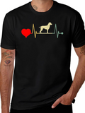 Dog Heartbeat T-Shirt - Animal Lover Tee
