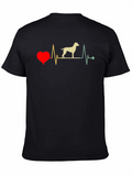 Dog Heartbeat T-Shirt - Animal Lover Tee