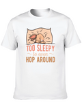 Too Sleepy Bunny Graphic T-Shirt