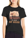 Too Sleepy Bunny Graphic T-Shirt