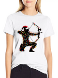 Archer Archery Bow And Arrow Christmas Hat Xmas Classic Cotton Tee – Unisex Comfort For Any Season