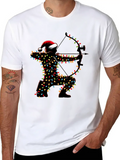 Archer Archery Bow And Arrow Christmas Hat Xmas Classic Cotton Tee – Unisex Comfort For Any Season