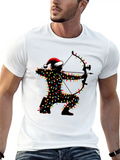 Archer Archery Bow And Arrow Christmas Hat Xmas Classic Cotton Tee – Unisex Comfort For Any Season