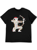 Archer Archery Bow And Arrow Christmas Hat Xmas Classic Cotton Tee – Unisex Comfort For Any Season