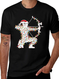 Archer Archery Bow And Arrow Christmas Hat Xmas Classic Cotton Tee – Unisex Comfort For Any Season