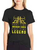 Archery Archer Bowman Classic Cotton Tee – Unisex Comfort For Any Season