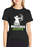 Archery Wheelchair Classic Cotton Tee – Unisex Comfort For Any Season