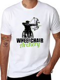 Archery Wheelchair Classic Cotton Tee – Unisex Comfort For Any Season