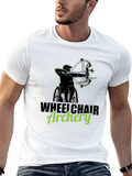 Archery Wheelchair Classic Cotton Tee – Unisex Comfort For Any Season