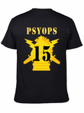 Army PSYOPS W Branch Insignia 15th Battalion Classic Cotton Tee – Unisex Comfort For Any Season