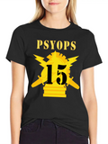 Army PSYOPS W Branch Insignia 15th Battalion Classic Cotton Tee – Unisex Comfort For Any Season