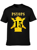Army PSYOPS W Branch Insignia 15th Battalion Classic Cotton Tee – Unisex Comfort For Any Season