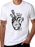 Arrow To The Heart Classic Cotton Tee – Unisex Comfort For Any Season