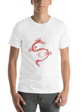 Asian Dragon Calligraphy Wave Symbol Classic Cotton Tee – Unisex Comfort For Any Season