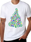 Festive Christmas Tree Graphic Tee
