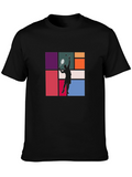 Tennis Player Graphic Tee - Modern Style