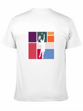 Tennis Player Graphic Tee - Modern Style