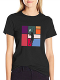 Tennis Player Graphic Tee - Modern Style