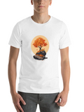 Autumn Tree Orange On Rock Classic Cotton Tee – Unisex Comfort For Any Season