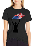 American Flag Silhouette Tee