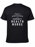 Awesome Community Health Nurse Black T-Shirt