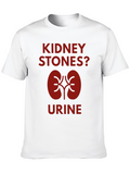 Kidney Stones? Ur-ine Black Cotton T-Shirt