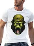 Gorilla Soldier Graphic Tee - Black