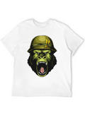 Gorilla Soldier Graphic Tee - Black