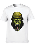 Gorilla Soldier Graphic Tee - Black