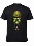 Gorilla Soldier Graphic Tee - Black