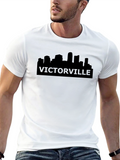 Victorsville Skyline Black T-Shirt