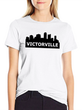 Victorsville Skyline Black T-Shirt