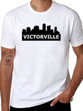 Victorsville Skyline Black T-Shirt