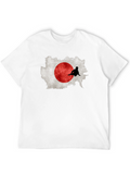 Japan Flag Skateboarder Graphic Tee