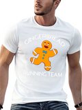 Gingerbread Running Team Black Graphic T-Shirt