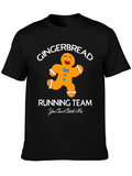 Gingerbread Running Team Black Graphic T-Shirt