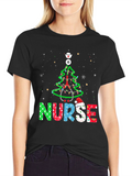 Nurse Christmas Tree T-Shirt - Holiday Apparel