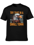Patriotic Eagle Graphic Tee - Small Town Pride