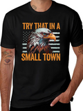 Patriotic Eagle Graphic Tee - Small Town Pride