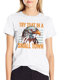 Patriotic Eagle Graphic Tee - Small Town Pride
