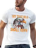 Patriotic Eagle Graphic Tee - Small Town Pride