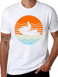 Jet Ski Sunset Graphic T-Shirt
