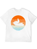 Jet Ski Sunset Graphic T-Shirt