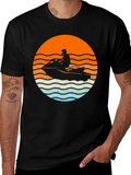 Jet Ski Sunset Graphic T-Shirt