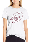 Stylish Black Tee with LOVE Design