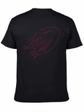 Stylish Black Tee with LOVE Design