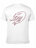 Stylish Black Tee with LOVE Design