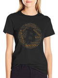 Bitcoin Word Cloud T-Shirt - Crypto Tee