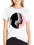 Women Silhouette T-Shirt - Black Graphic Tee