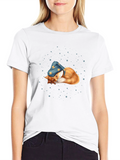 Dreamy Fox Tee: Whimsical Comfort